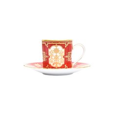 Кофейная чашка с блюдцем Aux Rois Rouge Bernardaud