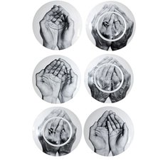 Набор из 6-ти тарелок Je Ne Suis Pas Dans Mon Assiette Bernardaud