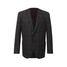 Пиджак из шерсти и шелка Luciano Barbera