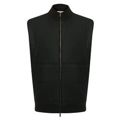 Жилет из шерсти и шелка Luciano Barbera