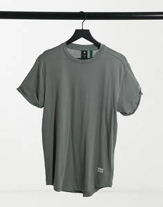 Свободная футболка цвета хаки G-Star-Зеленый