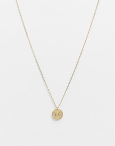 Позолоченное ожерелье с гравировкой знака Девы на подвеске Z for Accessorize-Золотой