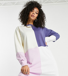 Разноцветное платье-футболка в стиле oversized Missguided Tall-Мульти