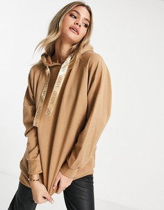 Бежевый худи в стиле oversized Missguided-Neutral