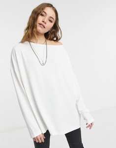 Белый лонгслив Allsaints