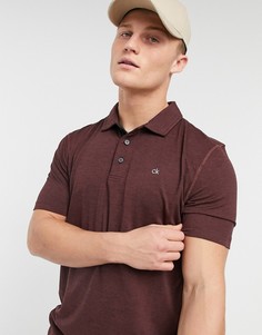 Бордовая футболка-поло Calvin Klein Golf Newport-Фиолетовый
