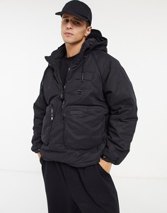Черная утепленная куртка карго с карманами Sixth June-Черный