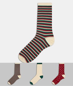 Подарочный набор из 3 пар цветных носков Chelsea Peers-Многоцветный