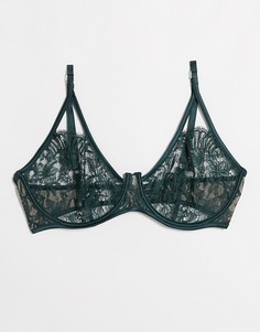 Зеленый кружевной бралетт на косточках Womensecret Women'secret