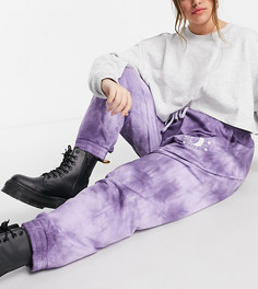 Свободные джоггеры с космическим принтом от комплекта Wednesdays Girl Curve-Фиолетовый