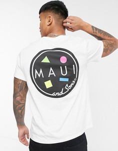 Белая oversized-футболка Maui & Sons Classic Cookie-Белый
