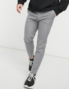 Черные джоггеры в мелкую клеточку Topman-Мульти