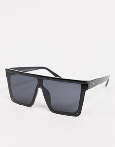 Солнцезащитные очки в квадратной черной оправе SVNX-Черный