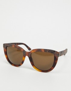 Квадратные солнцезащитные очки в черепаховой оправе Etro-Коричневый