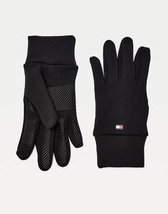 Черные перчатки из полиэстера, которые можно стирать, Tommy Jeans-Черный