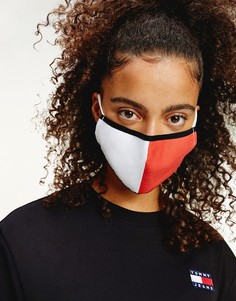 Маска для лица с дизайном в виде флага с логотипом в стиле унисекс Tommy Jeans-Мульти
