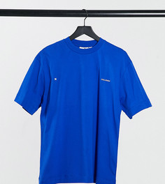 Синяя oversize-футболка COLLUSION-Синий