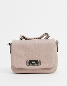 Розовая маленькая кожаная сумка через плечо в винтажном стиле Rebecca Minkoff-Розовый