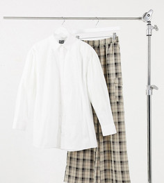 Белая поплиновая oversized-рубашка Reclaimed Vintage inspired-Белый