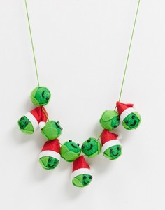 Новогоднее украшение праздничные кочанчики Sass & Belle-Зеленый