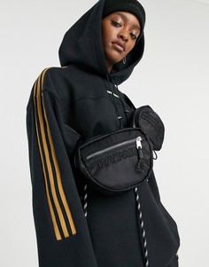 Черная сумка-кошелек на пояс adidas x Ivy Park-Черный