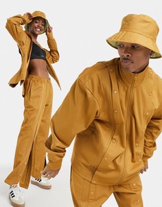 Спортивная куртка песочного цвета с кнопками adidas x IVY PARK-Коричневый