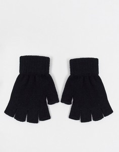 Черные перчатки без пальцев SVNX-Черный