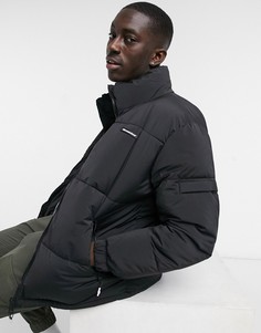 Черный пуховик Bershka
