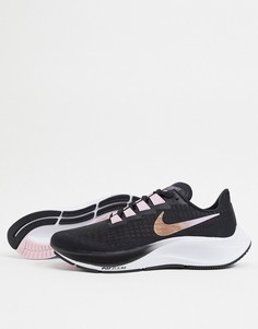 Черные беговые кроссовки Nike Running Air Zoom Pegasus 37-Черный