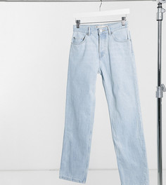 Светлые джинсы прямого кроя в стиле 90-х с классической талией ASOS DESIGN Petite-Синий