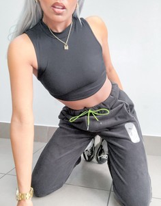 Флисовые брюки черного выбеленного цвета Puma x Helly Hansen-Черный
