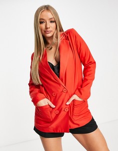 Красный oversized-пиджак In The Style