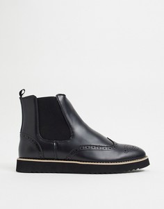 Черные ботинки-челси в стиле casual Truffle Collection-Черный