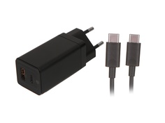 Зарядное устройство Baseus GaN Mini Quick Charger C+U 45W EU Black CCGAN-Q01