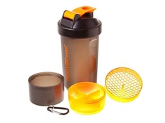 Шейкер BodyForm 600ml BF-SSH02-600 Black-Orange