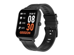 Умные часы Geozon Runner Black Strap + доп ремешок Blue G-SM12BLK