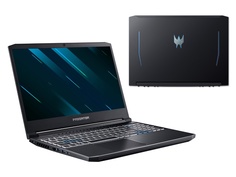 Ноутбук Acer Predator Helios 300 PH315-53-77DZ NH.Q7ZER.00E (Intel Core i7-10750H 2.6 GHz/16384Mb/1000Gb + 256Gb SSD/nVidia GeForce RTX 2070 Max-Q 8192Mb/Wi-Fi/Bluetooth/Cam/15.6/1920x1080/no OS)