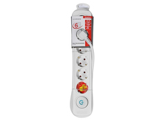 Удлинитель Vivanco EKLS 6W 6 Sockets 1.4m White 37647