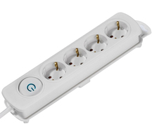 Удлинитель Vivanco EKLS 4W25 4 Sockets 2.5m White 37645