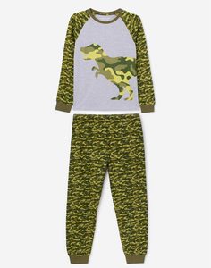 Пижама с камуфляжным принтом для мальчика Gloria Jeans