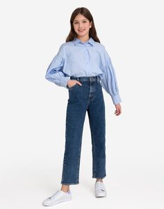 Зауженные джинсы Slim Tapered с высокой талией для девочки Gloria Jeans