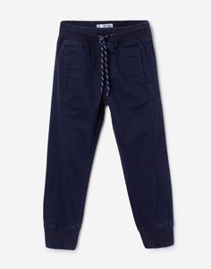 Тёмно-синие брюки-джоггеры для мальчика Gloria Jeans