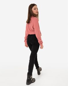 Чёрные облегающие джинсы Legging для девочки Gloria Jeans