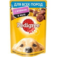 Корм для собак Pedigree Для взрослых собак всех пород с ягненком в желе 85 г