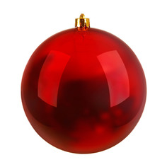 Шар новогодний на елку Kaemingk 25 см красный