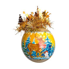 Шар рождественский Morozco 8,5 см олень и мишка