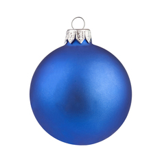 Шар новогодний Morozco синий 8,5 см
