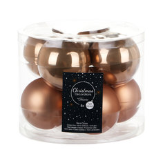 Набор шаров в тубе Kaemingk 7 см 8 шт стекло