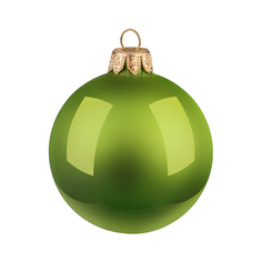 Шар новогодний Morozco зеленый глянцевый 6,5 см