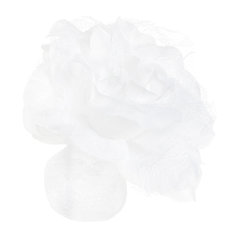 Цветок декоративный на клипсе Due Esse Christmas 12 см белый